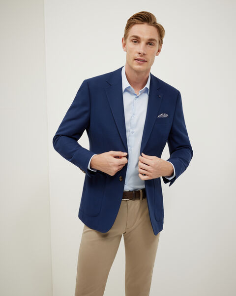 Slim Stretch Blazer, Navy, hi-res